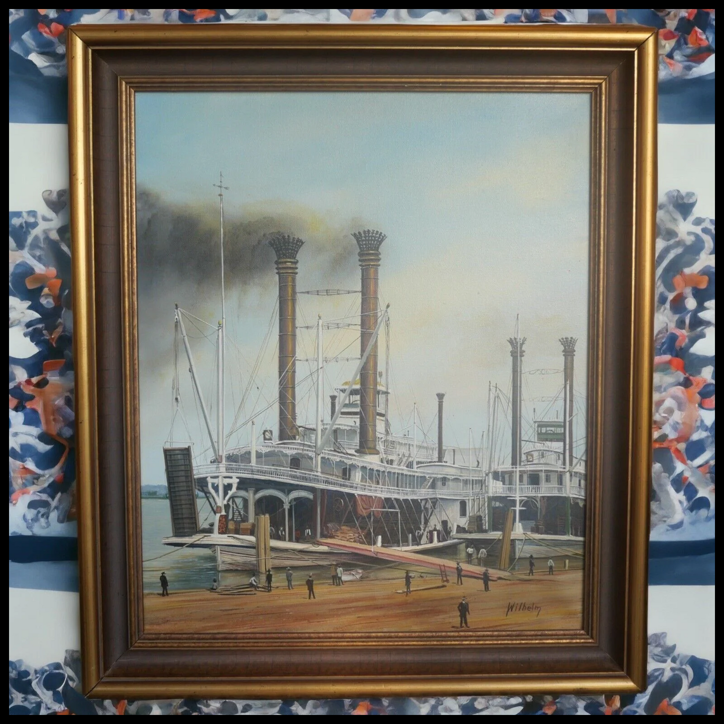 Joseph A. Wilhelm - Steamer John W. Cannon Giclee on Canvas (New Orleans) (20th Century)