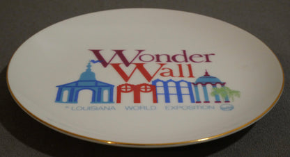 Vintage 1984 New Orleans World's Fair Porcelain Souvenir Wonder Wall Plate