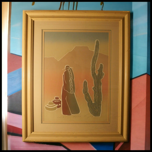 1989 Windsor Art Products Contemporary Style "Cacti II" Signed Limited Edition Print (#168/350)