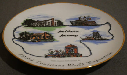 Vintage 1984 New Orleans World's Fair Porcelain Souvenir Louisiana Journey Plate