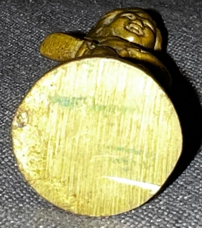 1940's Belgian Bruxelles Manneken Pis Miniature Brass Souvenir Figurine