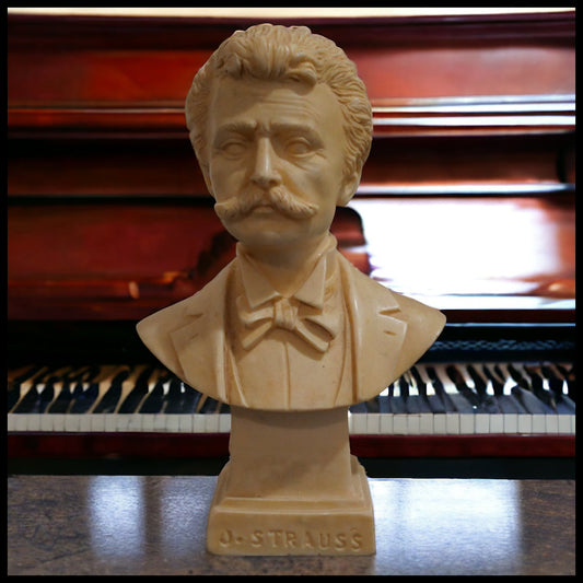 Vintage 1970’s Italian G. Ruggeri Johann Strauss Miniature Resin Bust