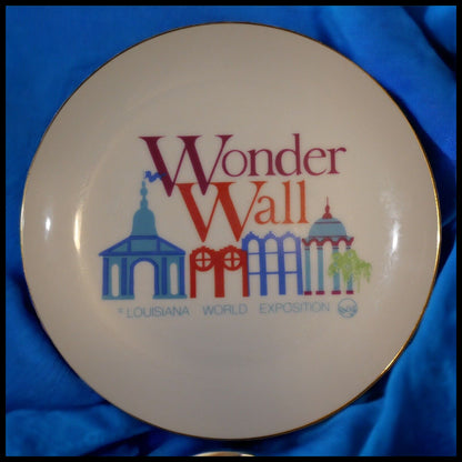 Vintage 1984 New Orleans World's Fair Porcelain Souvenir Wonder Wall Plate