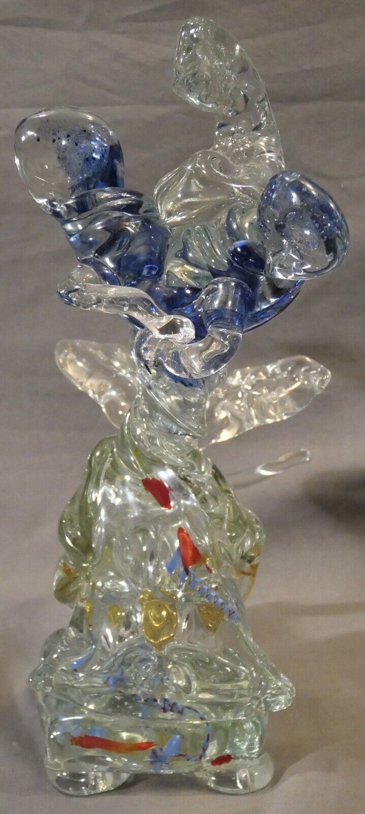 Vintage Abstract Contemporary Style Art Glass Dragon-like Creature Sculpture (20th Century)