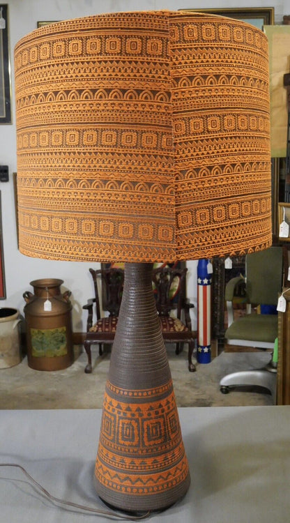 1960’s Italian Mid Century Modern Bitossi Pottery Native American Style Lamp