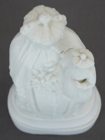 Late 19th Century French Parian Ware Bisque Madonna and Child Statuette