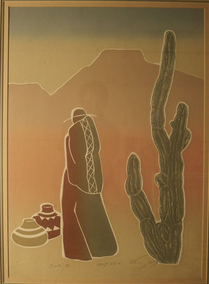 1989 Windsor Art Products Contemporary Style "Cacti II" Signed Limited Edition Print (#168/350)