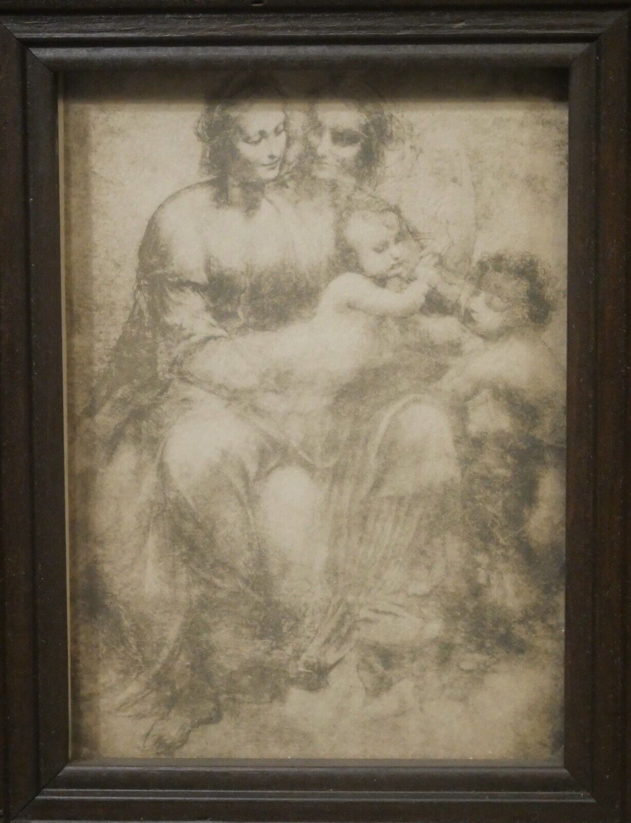 Mid 20th Century After da Vinci "The Virgin and Child with St. Anne & St. John the Baptist" Print by Turner Wall Accessories (Chicago)