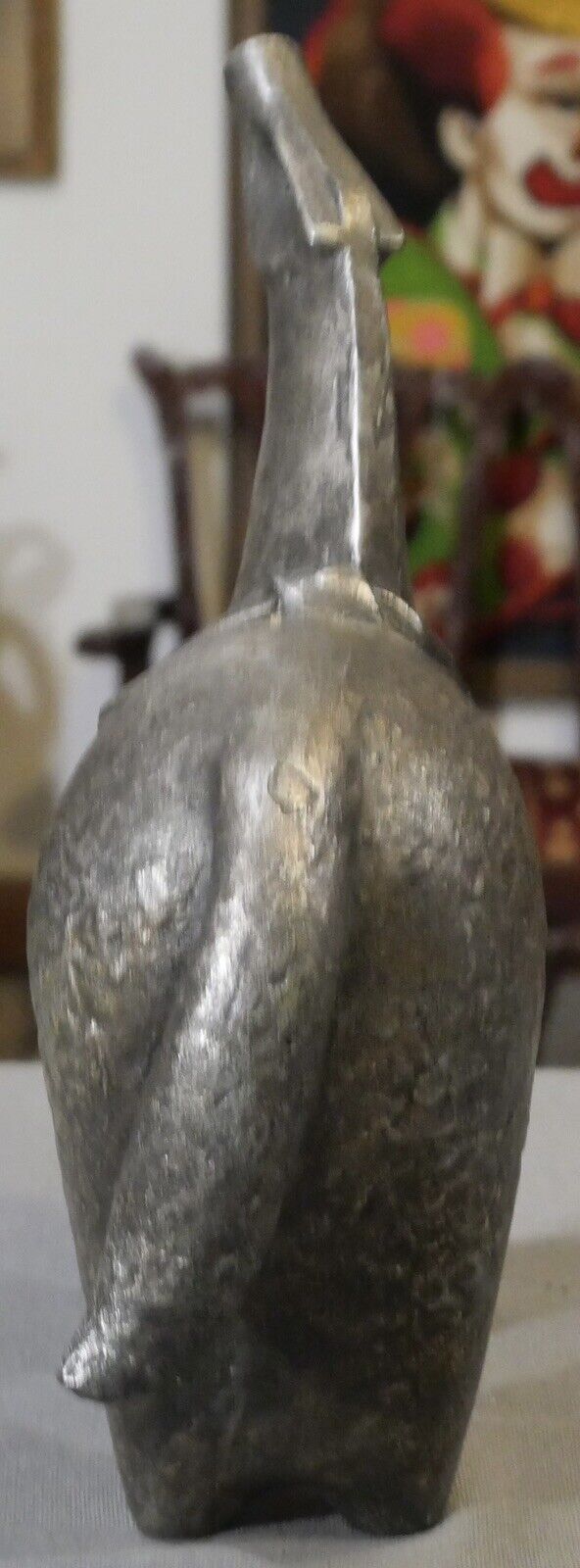 Vintage Circa 1980 Japanese Modernist Patinated Cast Iron Okimono Horse Sculpture