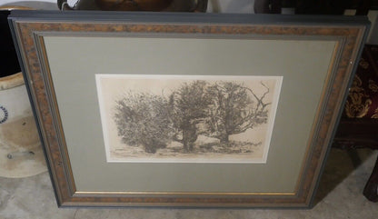 Aubrey Schwartz - "Trees" Limited Edition Etching (#188/210) (1966) (American)