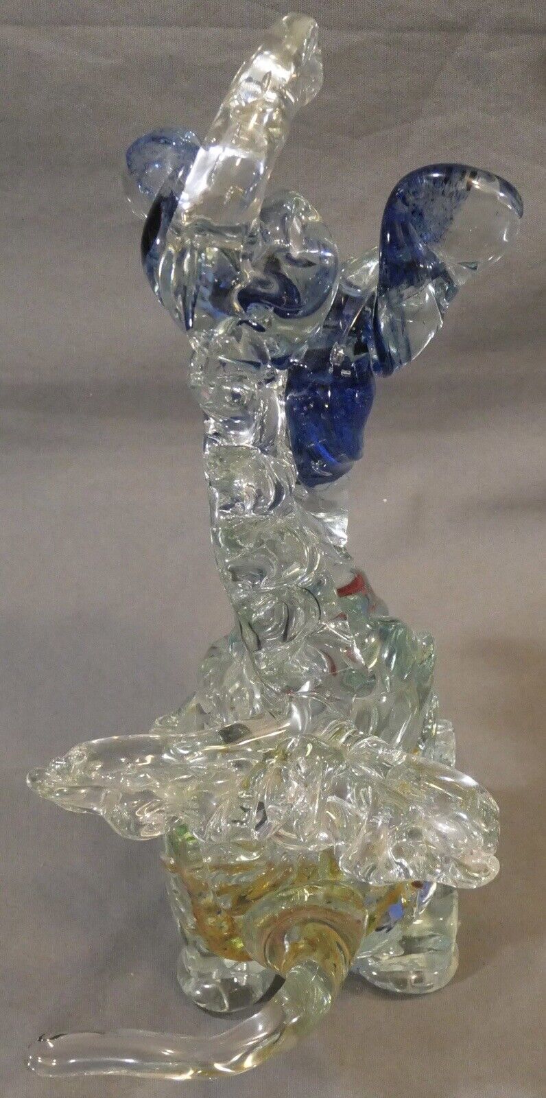 Vintage Abstract Contemporary Style Art Glass Dragon-like Creature Sculpture (20th Century)