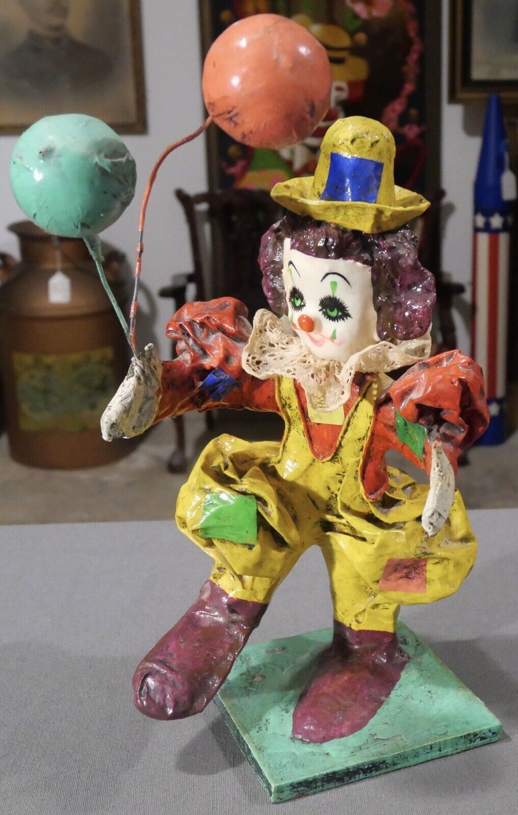 Vintage Clown painting from shops Mexico